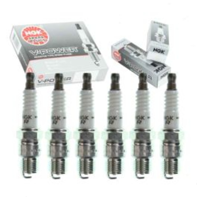 6 pc NGK V-Power Spark Plugs for 1975 Chevrolet C10 4.1L 4.8L L6