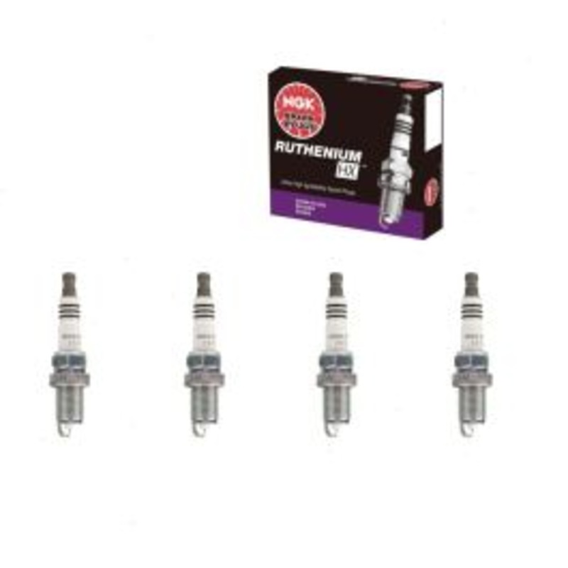 4 pc NGK Ruthenium HX Spark Plugs for 2013-2015 Audi A6 Quattro 2.0L L4
