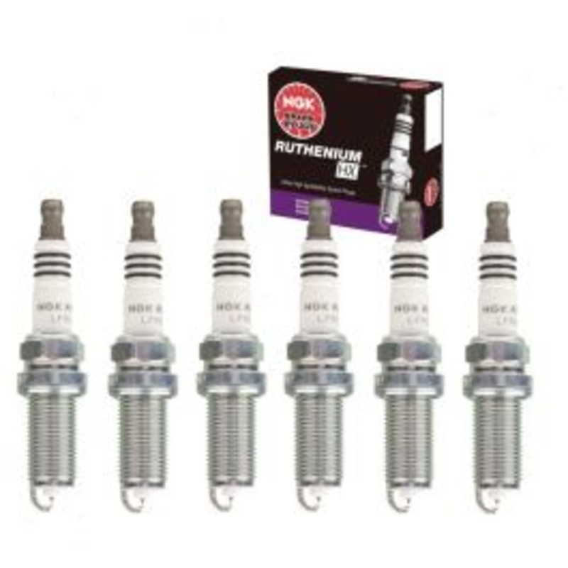 6 pc NGK Ruthenium HX Spark Plugs for 2008-2012 Land Rover LR2 3.2L L6