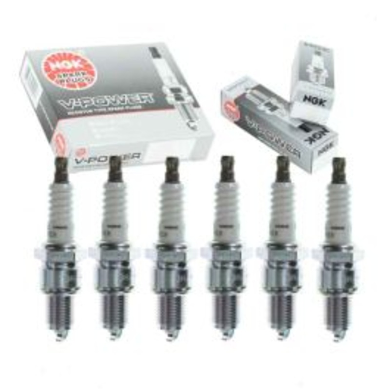 6 pc NGK V-Power Spark Plugs for 1966 GMC PB25 Series 4.1L L6