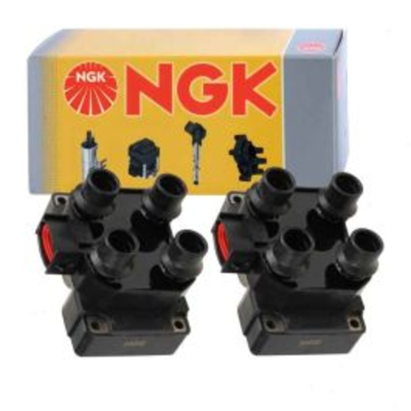2 pc NGK Ignition Coils for 1993-1996 Lincoln Mark VIII 4.6L V8