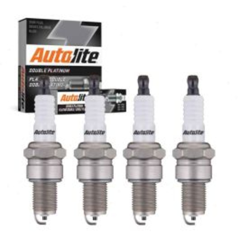 4 pc Autolite Double Platinum Spark Plug for 1973-1989 Subaru DL 1.4L 1.6L