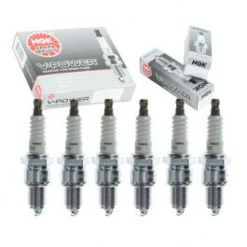 6 pc NGK V-Power Spark Plugs for 1967-1969 Chevrolet G20 Van 3.8L 4.1L L6