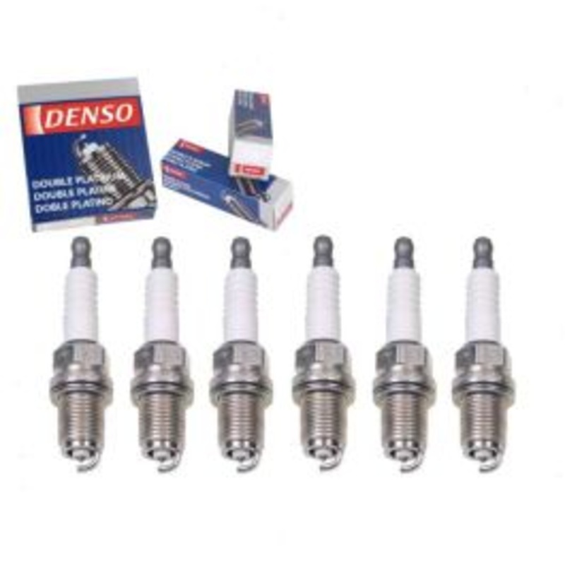 6 pc DENSO Double Platinum Spark Plugs for 2003-2004 Isuzu Rodeo 3.2L V6
