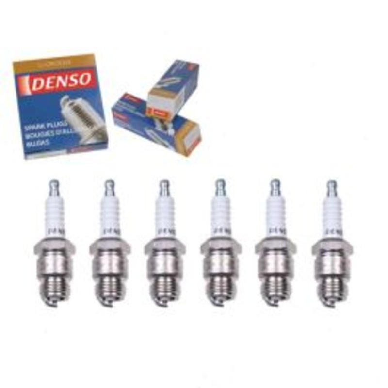 6 pc DENSO Standard U-Groove Spark Plugs for 1980 Mercury Cougar 3.3L L6