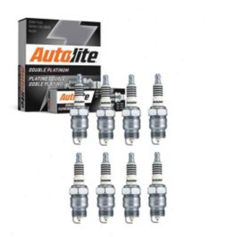 8 pc Autolite Double Platinum Spark Plug for 1975-1977 Ford F-500 5.9L 6.4L