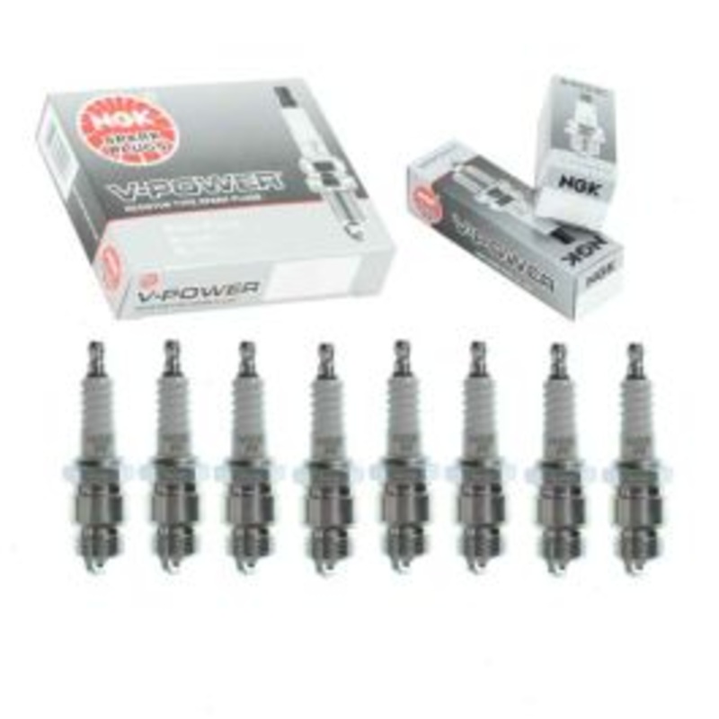 8 pc NGK V-Power Spark Plugs for 1971-1973 Ford M-400 5.9L 6.4L V8