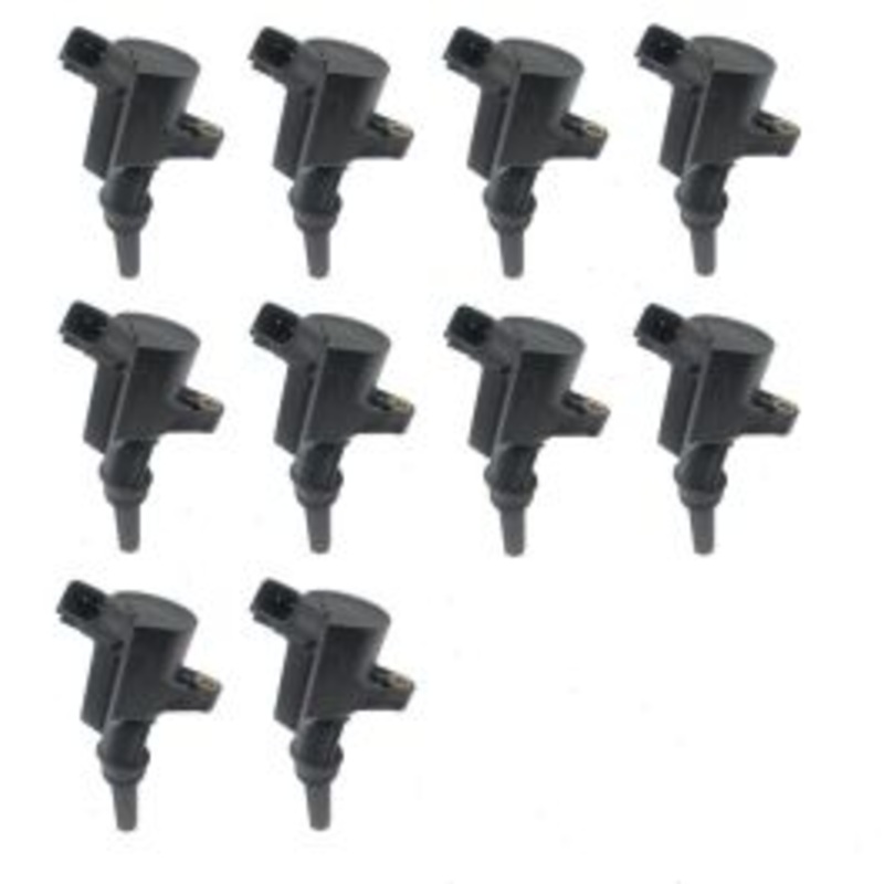10 pc Hitachi Left Ignition Coils for 2018 Ford E-350 Super Duty 6.8L V10