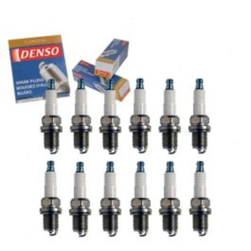 12 pc DENSO Standard U-Groove Spark Plugs for 1996-1999 Mercedes-Benz S600 6.0L V12