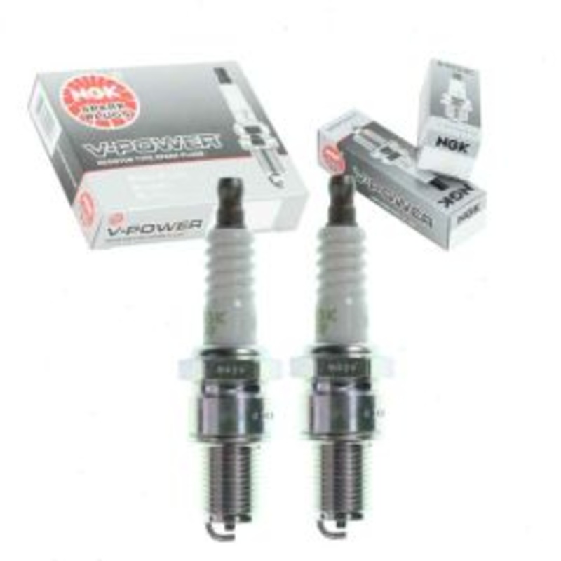 2 pc NGK V-Power 7548 BR9EYA Spark Plugs