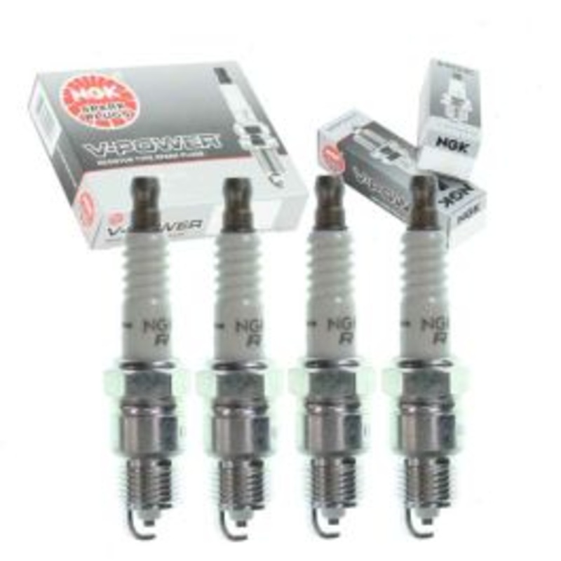 4 pc NGK V-Power Spark Plugs for 1982-1983 Pontiac Firebird 2.5L L4