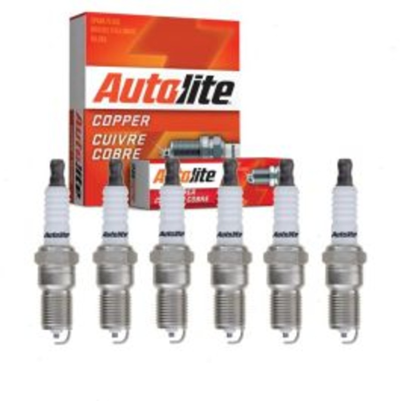 6 pc Autolite Copper Core Spark Plugs for 2003-2008 Jaguar S-Type 3.0L V6