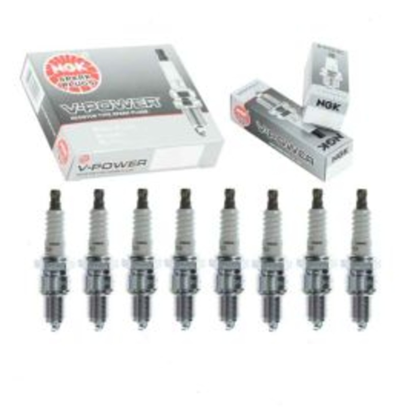 8 pc NGK V-Power Spark Plugs for 1967 Dodge D200 Series 5.2L V8
