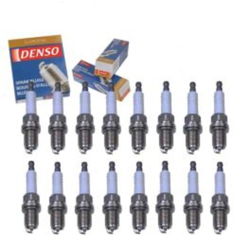 16 pc DENSO Standard U-Groove Spark Plugs for 2004 Mercedes-Benz E500 5.0L V8