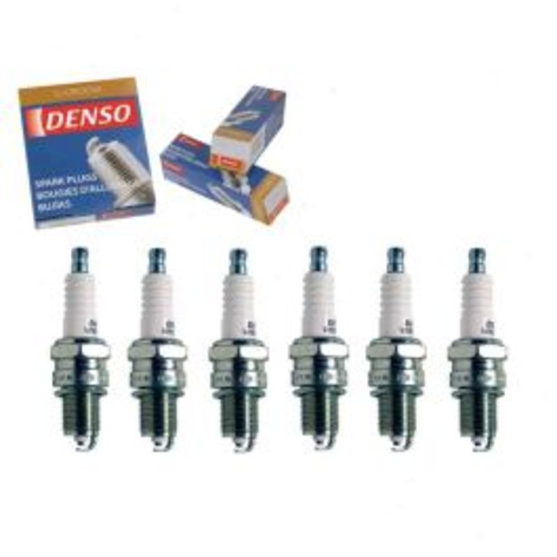 6 pc DENSO Standard U-Groove Spark Plugs for 1968-1974 Dodge D100 Pickup 3.7L L6