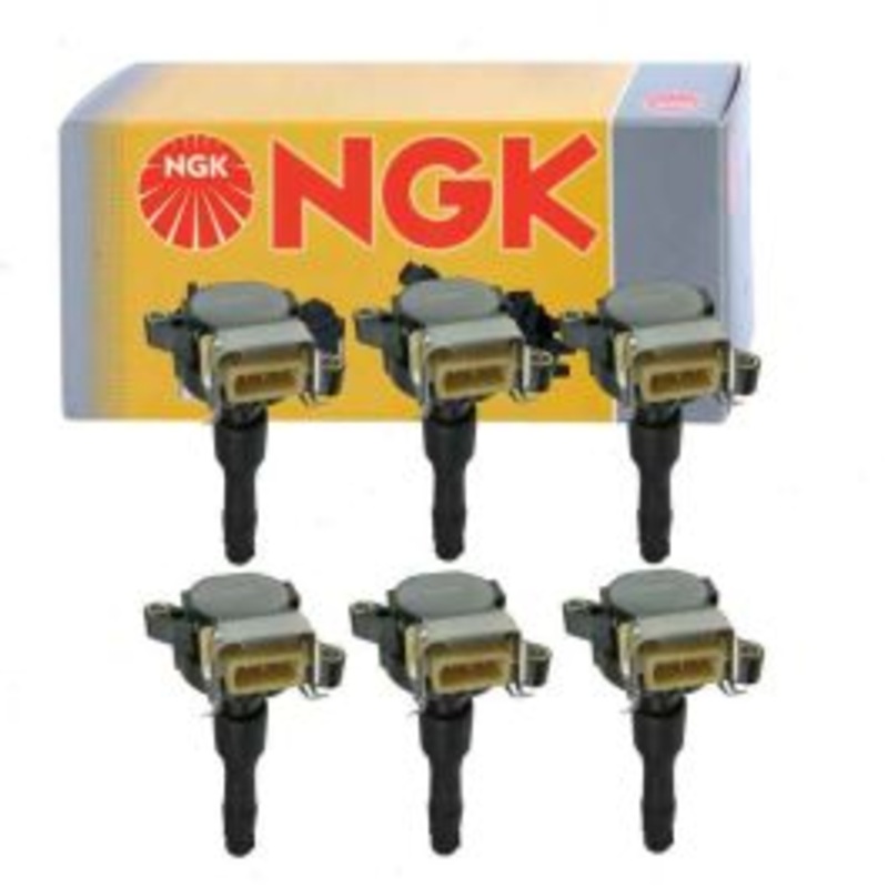 6 pc NGK Ignition Coils for 2001-2002 BMW 325xi 2.5L L6