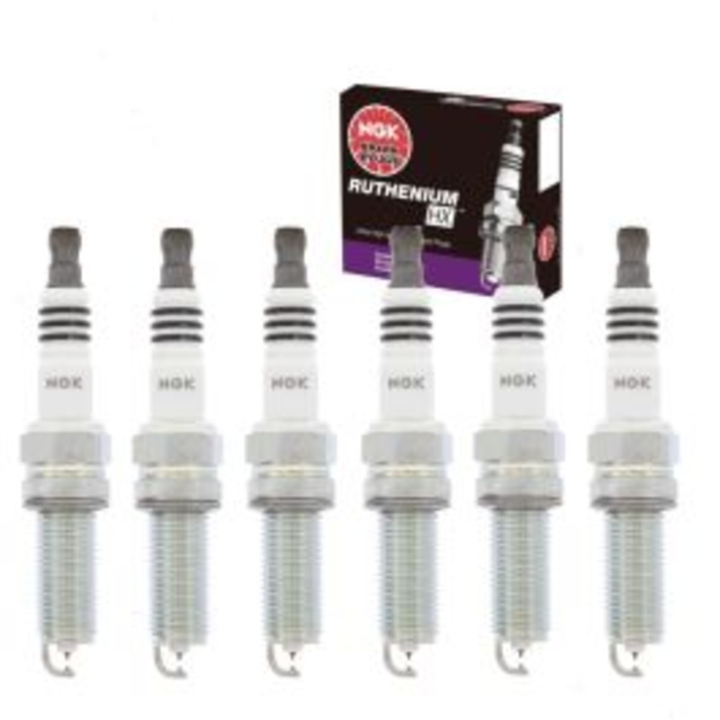 6 pc NGK Ruthenium HX Spark Plugs for 2014-2017 Jeep Cherokee 3.2L V6