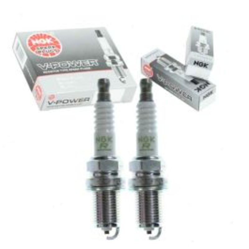 2 pc NGK V-Power 5424 BKR4E-11 Spark Plugs