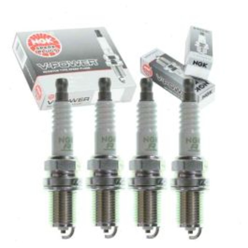 4 pc NGK V-Power Spark Plugs for 2000-2004 Nissan Xterra 2.4L L4