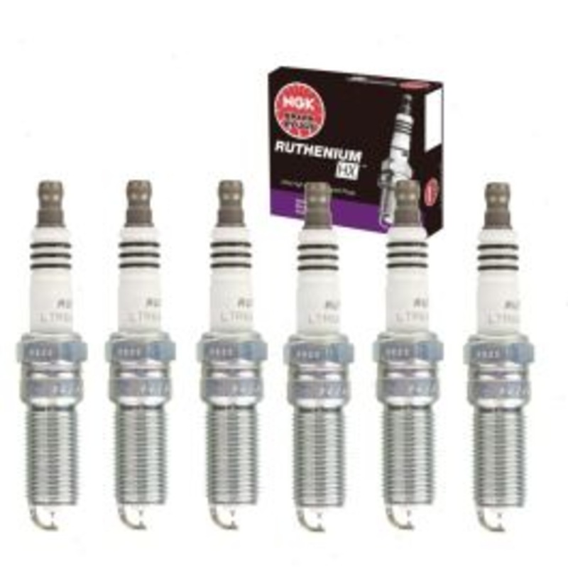 6 pc NGK Ruthenium HX Spark Plugs for 2007-2016 GMC Acadia 3.6L V6