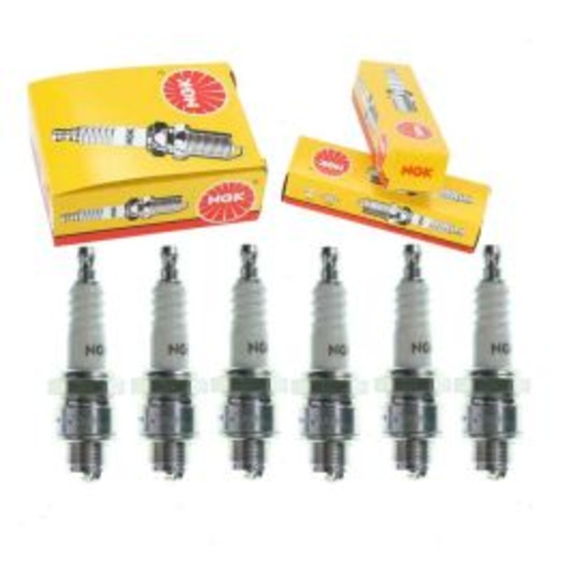 6 pc NGK Standard Spark Plugs for 1950-1952 Ford Custom 3.5L 3.7L L6