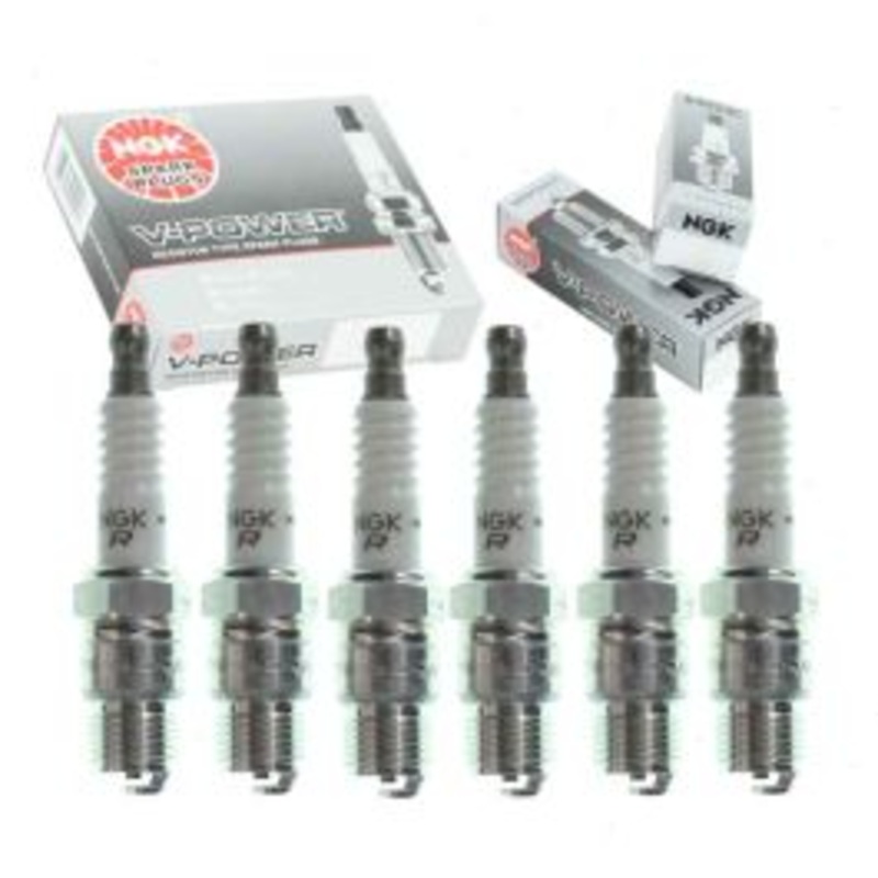 6 pc NGK V-Power Spark Plugs for 1970-1974 GMC G15 G1500 Van 4.1L L6