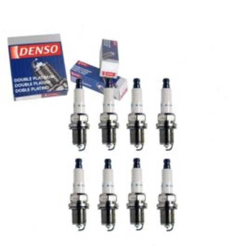 8 pc DENSO Double Platinum Spark Plugs for 1986 Pontiac Parisienne 5.0L V8