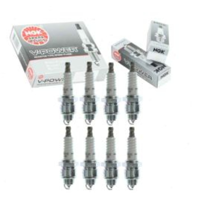 8 pc NGK V-Power Spark Plugs for 1973-1974 Dodge D100 Pickup 7.2L V8