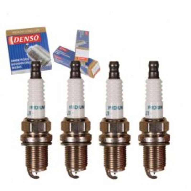 4 pc DENSO Iridium Long Life Spark Plugs for 1989 Isuzu I-Mark 1.6L L4