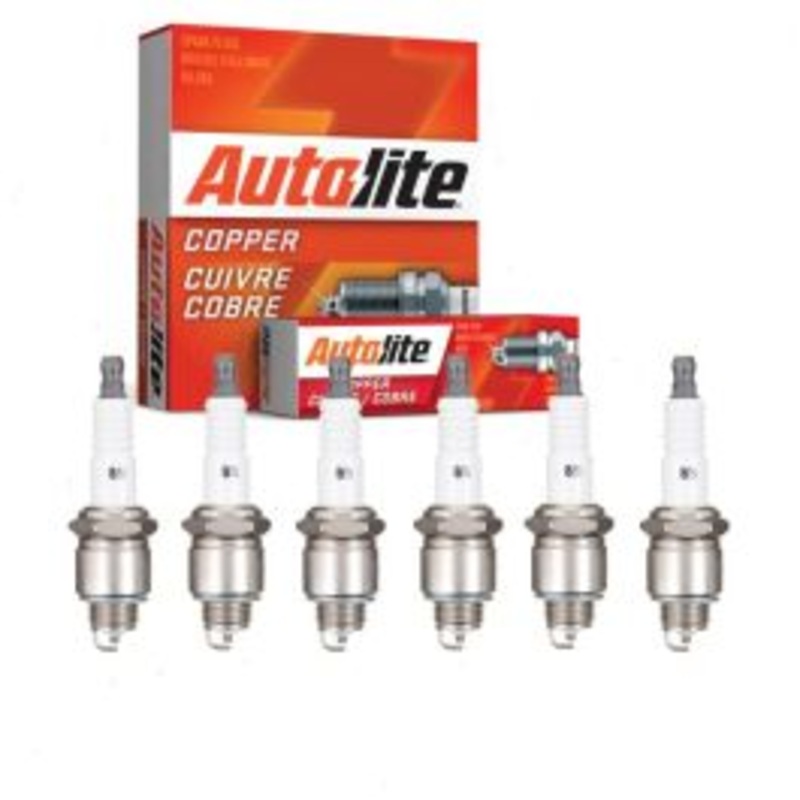 6 pc Autolite Copper Core Spark Plugs for 1960-1966 GMC Suburban 5.0L V6