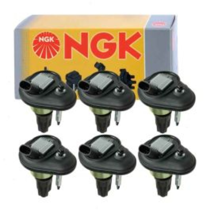 6 pc NGK Ignition Coils for 2002-2005 GMC Envoy XL 4.2L L6