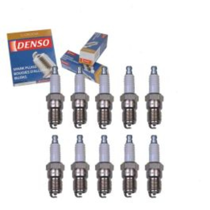 10 pc DENSO Standard U-Groove Spark Plugs for 1997 Ford E-350 Econoline 6.8L V10