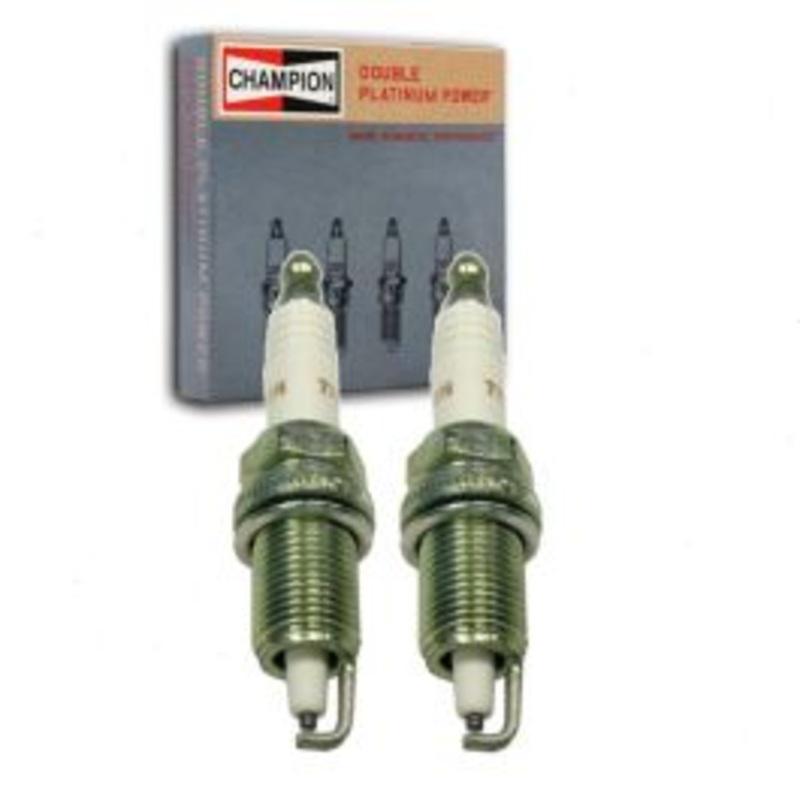 2 pc Champion Double Platinum 7712 QC12PEP Spark Plugs
