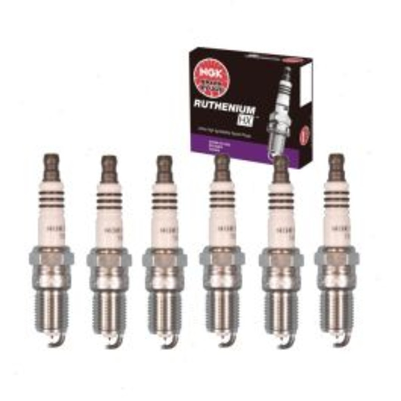 6 pc NGK Ruthenium HX Spark Plugs for 1999-2006 GMC Sierra 1500 4.3L V6