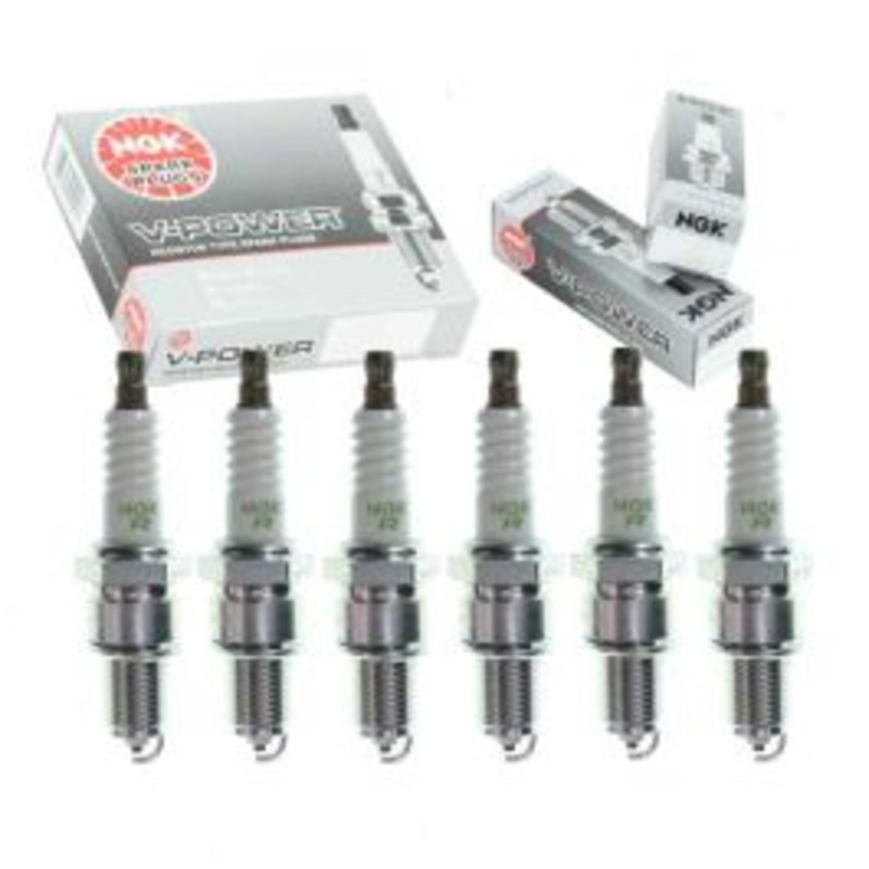 6 pc NGK V-Power Spark Plugs for 1961-1971 Jaguar XKE 3.8L 4.2L L6
