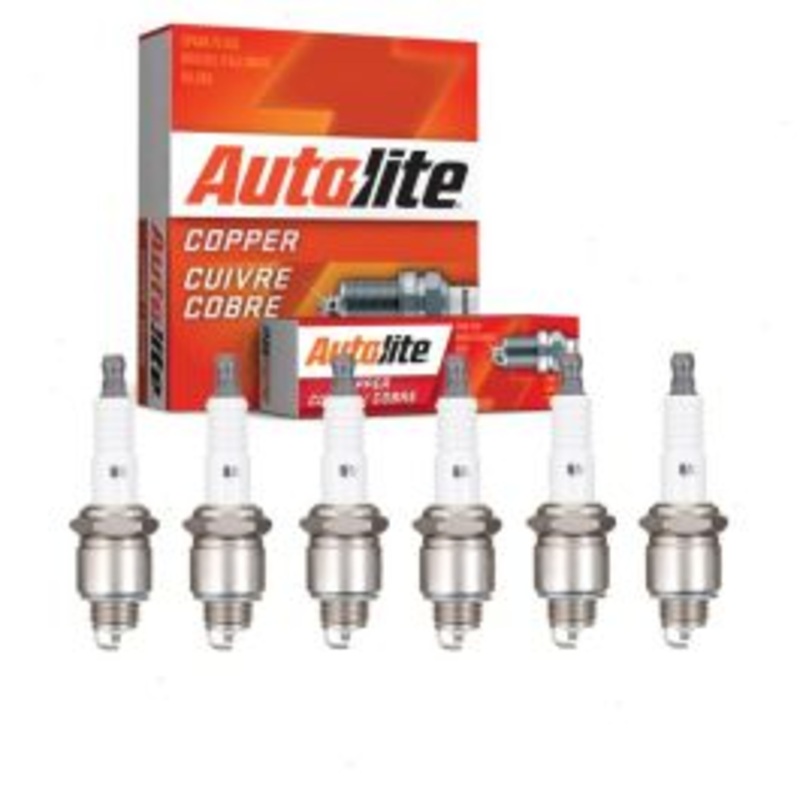 6 pc Autolite Copper Core Spark Plugs for 1957-1965 International AM120 3.6L 3.9L L6
