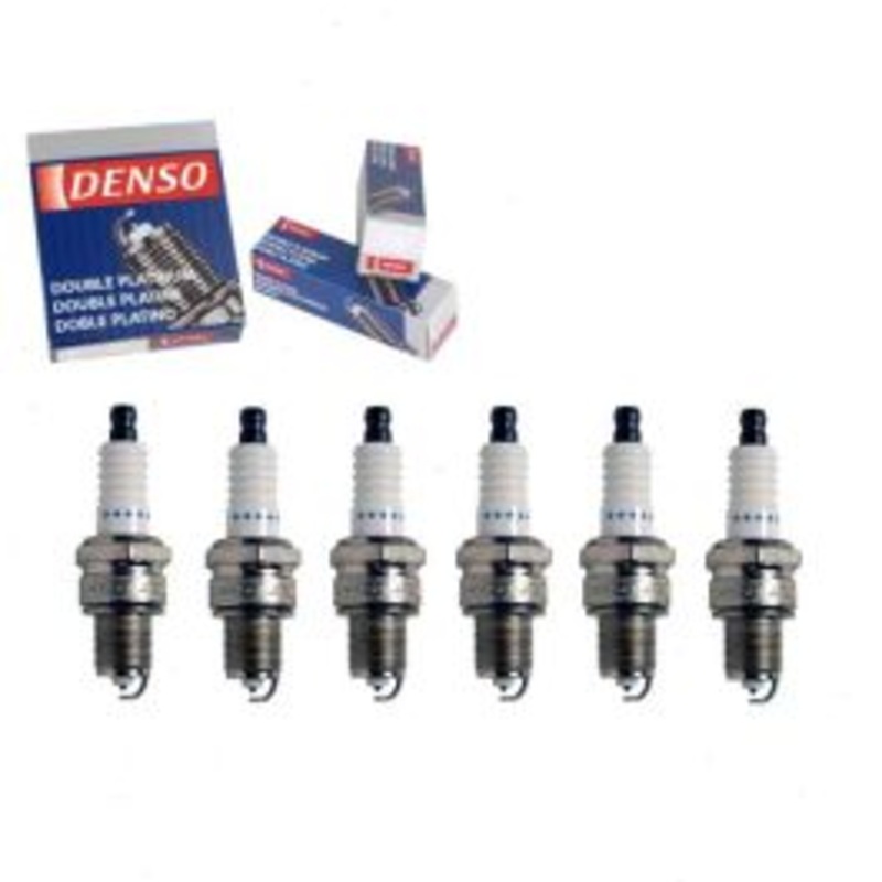 6 pc DENSO Double Platinum Spark Plugs for 1961-1969 Chevrolet C20 Pickup 3.8L 4.1L L6