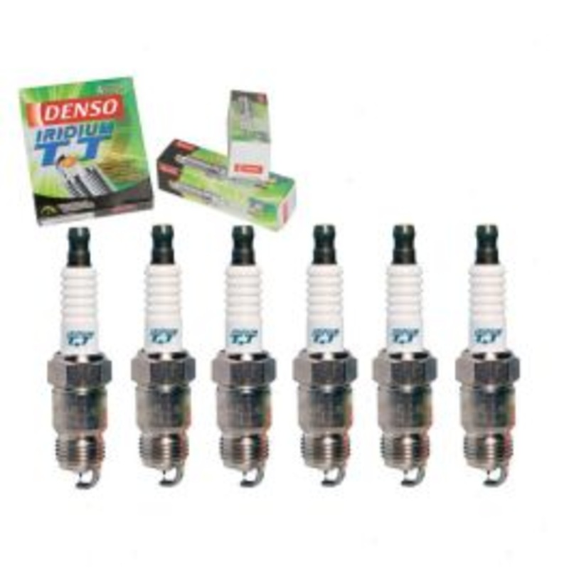 6 pc DENSO Iridium TT Spark Plugs for 1986-1987 Dodge W100 3.7L L6