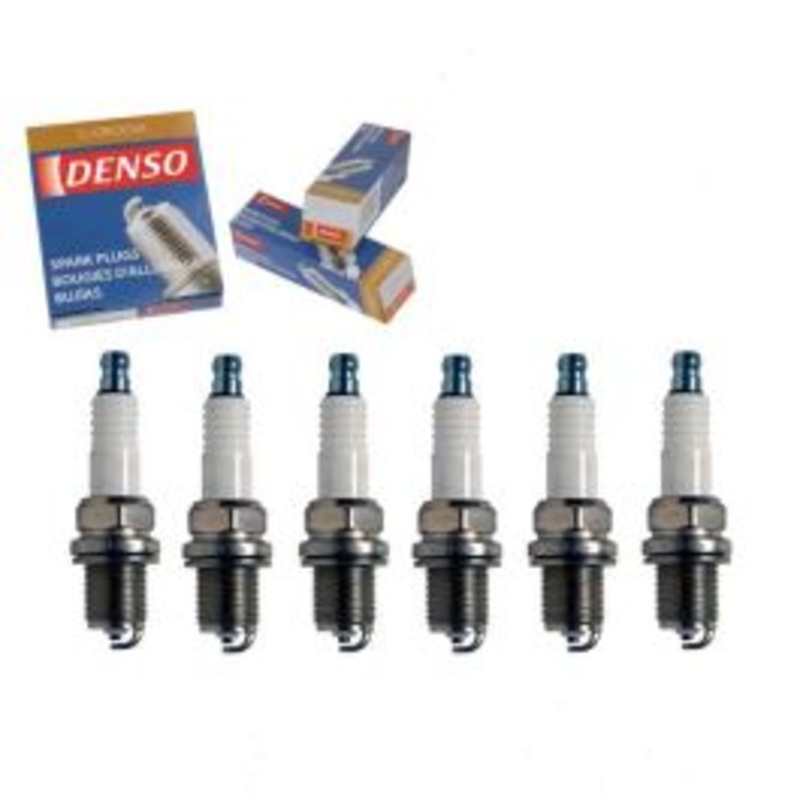 6 pc DENSO Standard U-Groove Spark Plugs for 1987-1990 Jeep Wagoneer 4.0L L6