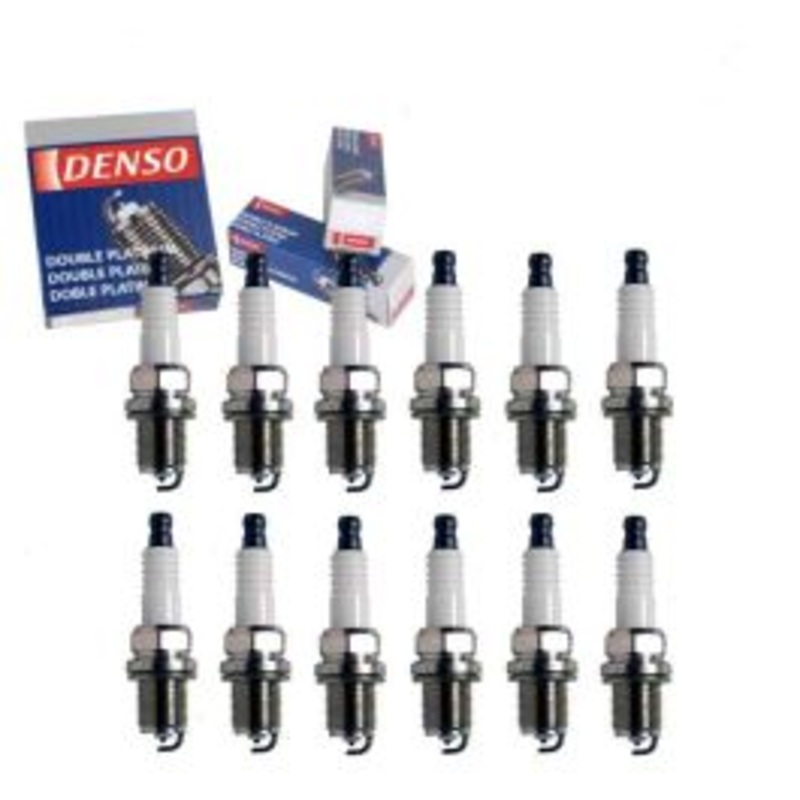12 pc DENSO Double Platinum Spark Plugs for 2001-2004 Mercedes-Benz SLK320 3.2L V6