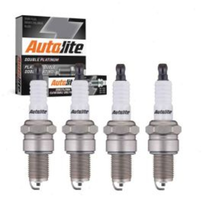 4 pc Autolite Double Platinum Spark Plug for 1989-1991 Eagle Summit 1.5L