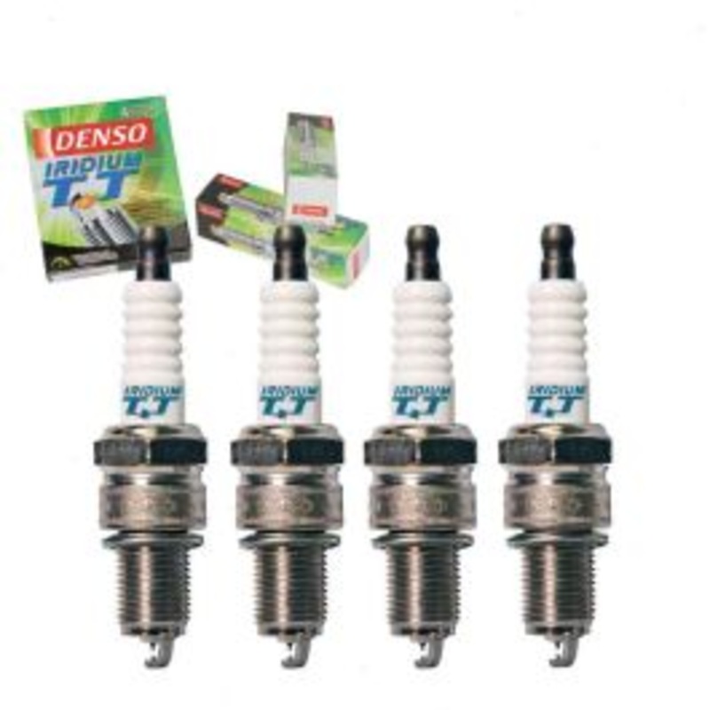 4 pc DENSO Iridium TT Spark Plugs for 1987-1989 Mercury Tracer 1.6L L4