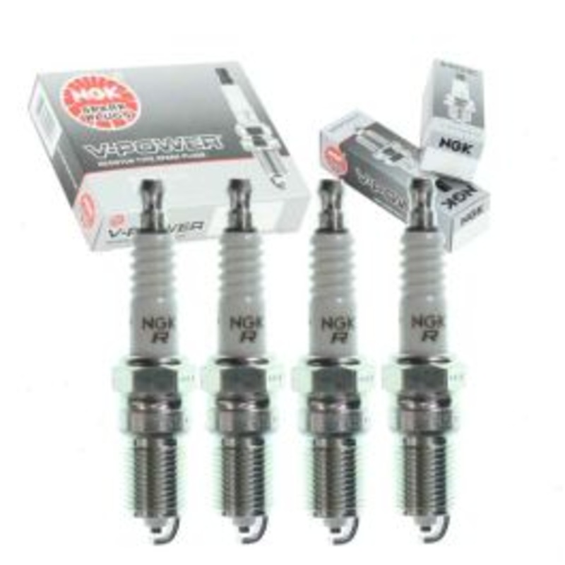 4 pc NGK V-Power Spark Plugs for 1986 Mercury Sable 2.5L L4