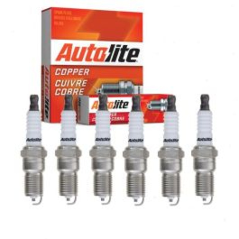 6 pc Autolite Copper Core Spark Plugs for 2006-2009 Chevrolet Uplander 3.9L V6