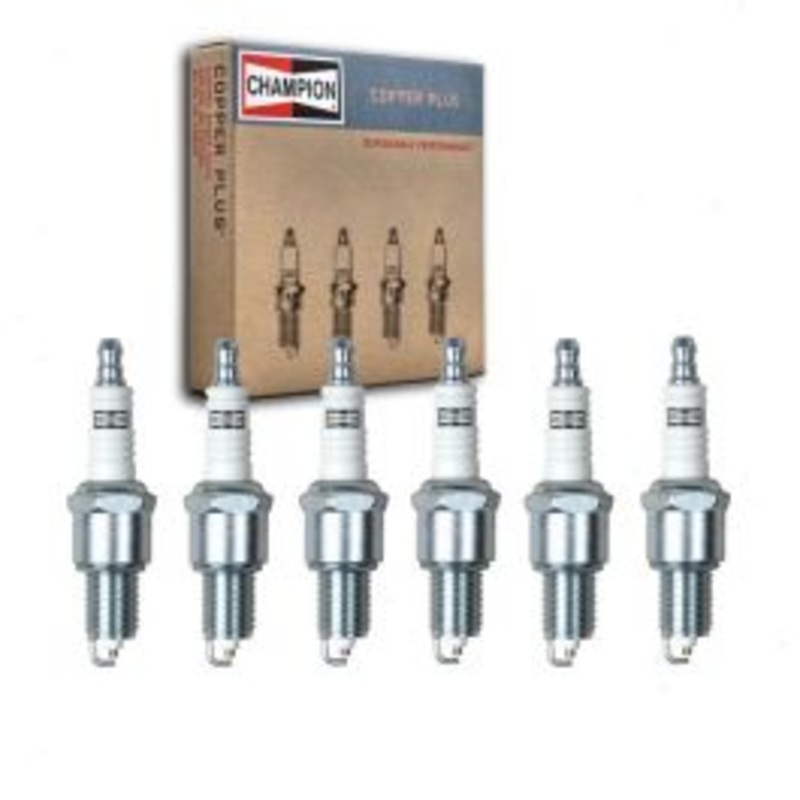 6 pc Champion Copper Plus Spark Plugs for 1968-1969 Pontiac Tempest 4.1L L6