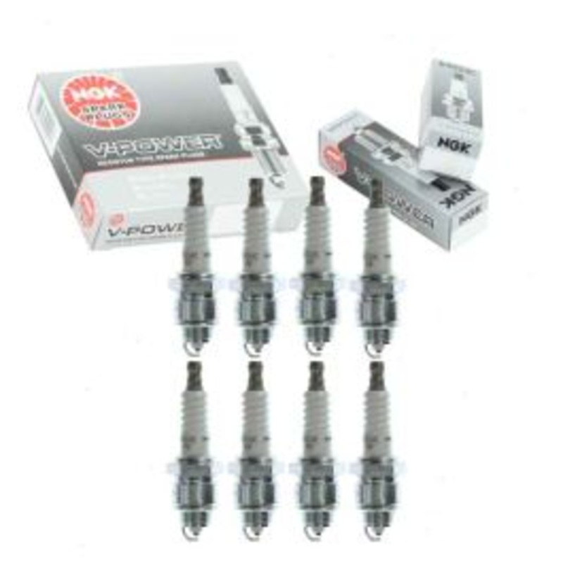 8 pc NGK V-Power Spark Plugs for 1975-1978 Dodge B200 6.6L 7.2L V8