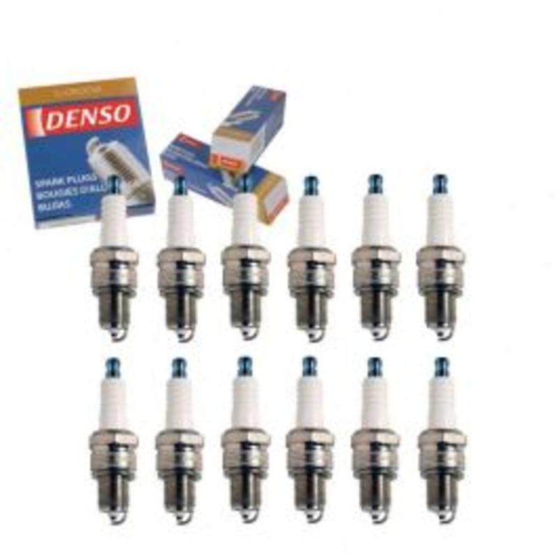 12 pc DENSO Standard U-Groove Spark Plugs for 1971-1974 Jaguar XKE 5.3L V12