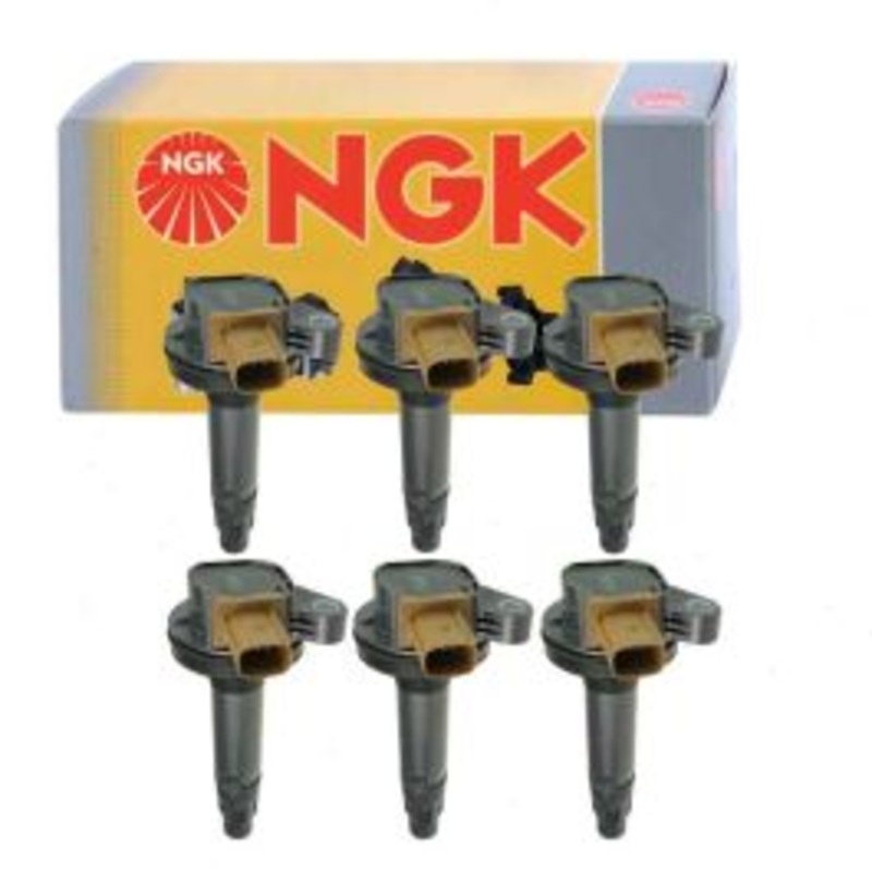 6 pc NGK Ignition Coils for 2014-2019 Ford Police Interceptor Utility 3.5L V6