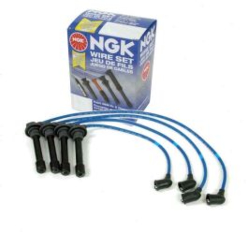 NGK Spark Plug Wire Set for 1995-1999 Nissan Sentra 1.6L L4