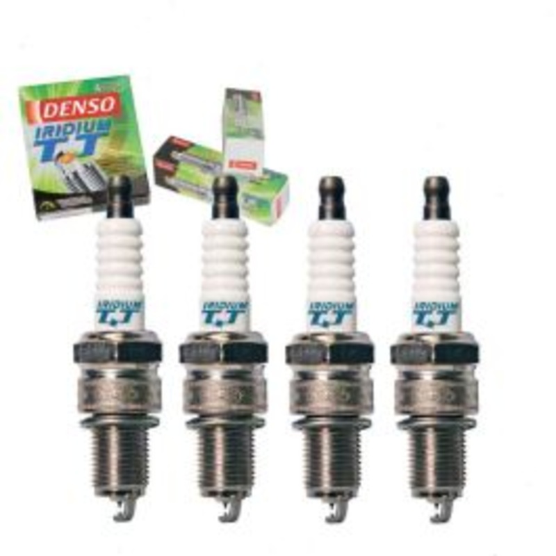4 pc DENSO Iridium TT Spark Plugs for 1971-1973 Nissan 1200 1.2L L4